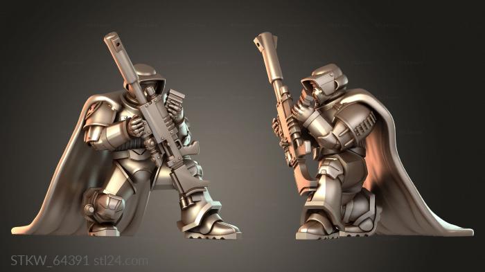 Military figurines (Scout Bikers Advanced Bike, STKW_64391) 3D models for cnc
