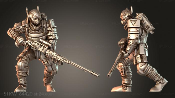 Military figurines (Scouts Energy Core, STKW_64420) 3D models for cnc