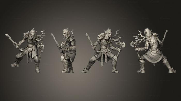 Military figurines (Forest Elve 33, STKW_6445) 3D models for cnc