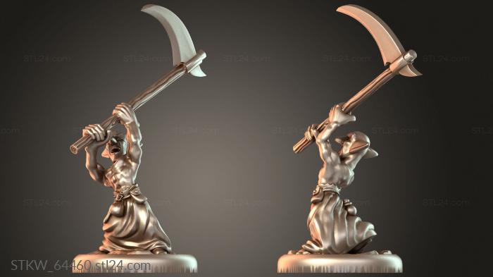 Scythe Goblin Figure
