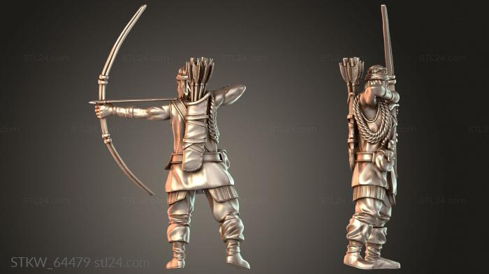 Military figurines (Seas Pirate Jackal, STKW_64479) 3D models for cnc