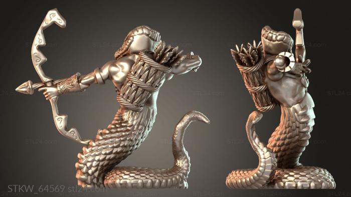 Military figurines (Serpent Guard Archer, STKW_64569) 3D models for cnc