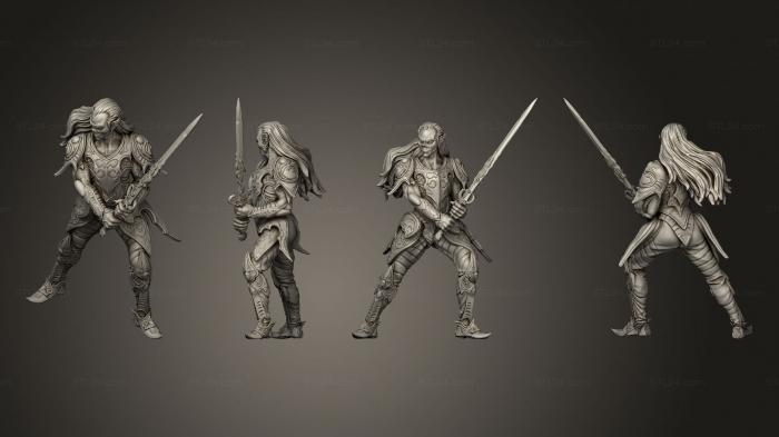 Military figurines (Foundry Quest Reaver Darkblade, STKW_6457) 3D models for cnc