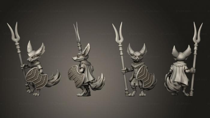 Military figurines (Fox Folk Male 2, STKW_6464) 3D models for cnc