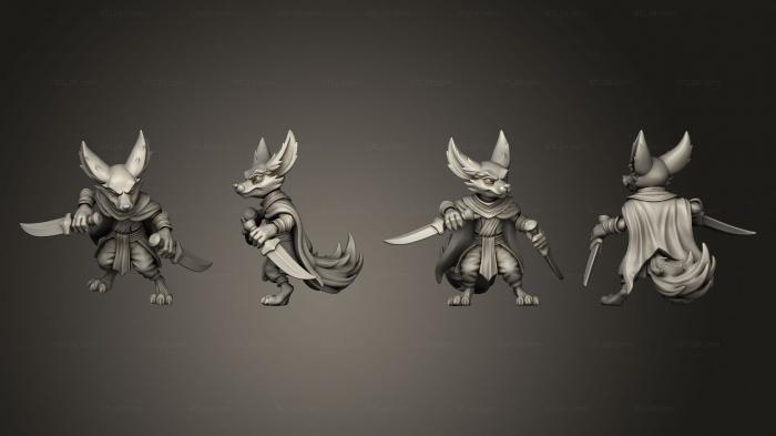 Military figurines (Fox Folk Male 5, STKW_6467) 3D models for cnc