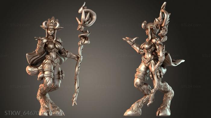 Military figurines (Shaman Brave, STKW_64670) 3D models for cnc