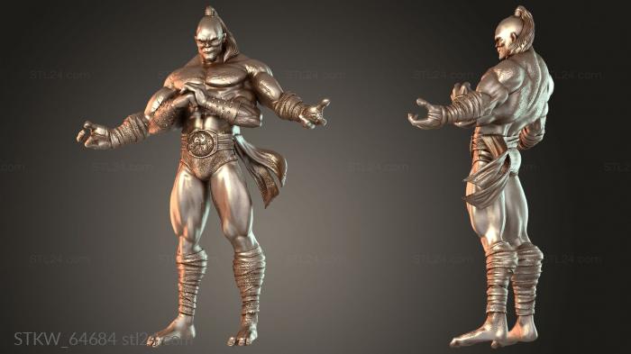 Military figurines (Shao Kahn Wrathful, STKW_64684) 3D models for cnc