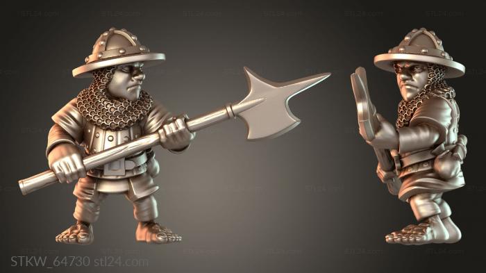Military figurines (Sheriff Guard, STKW_64730) 3D models for cnc