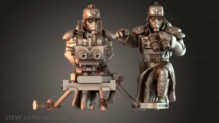 Shovel Team with Twin Madsen Carriage Heavy Stubber Mag