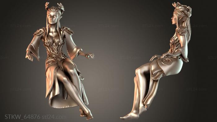 Sitting elf female