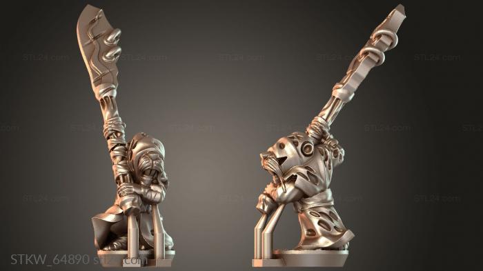 Military figurines (Skaven seekers Cunning, STKW_64890) 3D models for cnc