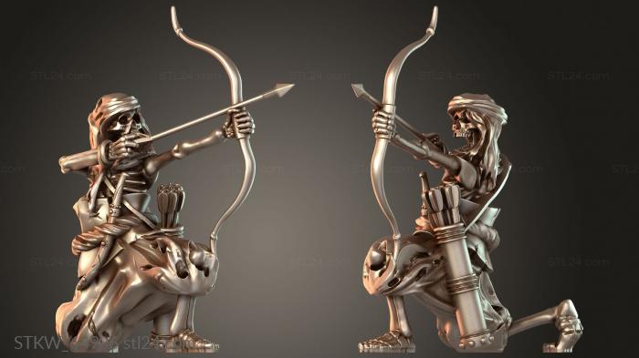 Military figurines (Skeleton Archer, STKW_64906) 3D models for cnc