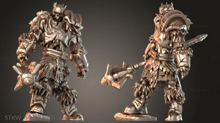 Skeleton Fighter Demon Mace Resilient