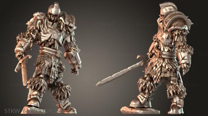 Skeleton Fighter helm sword