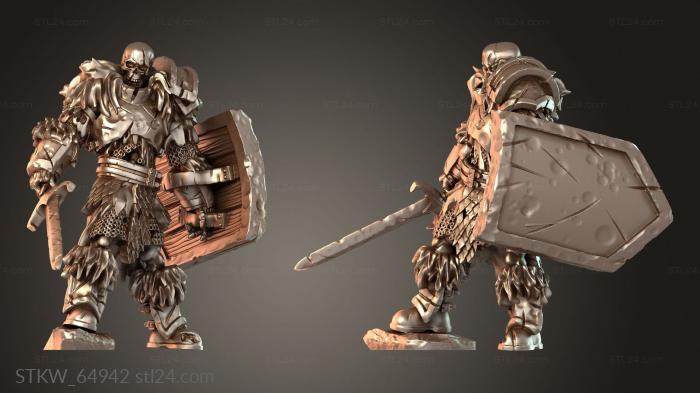 Skeleton Fighter Sword Shield