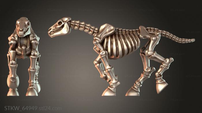 Skeleton Horde Horsemen Horse