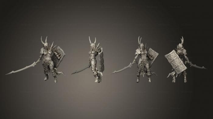 Military figurines (Frost thralls A base 004, STKW_6496) 3D models for cnc