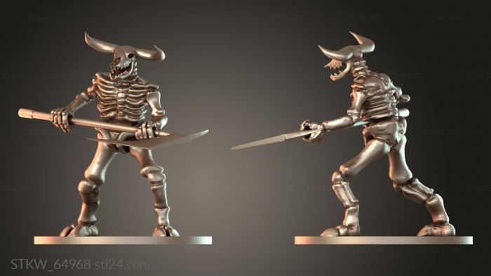 Skeleton Minotaur Dire