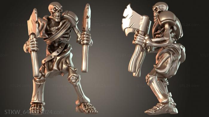 Military figurines (Skeleton multikit Elite, STKW_64972) 3D models for cnc