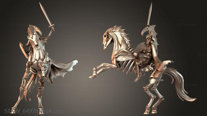 Skeleton on Horse