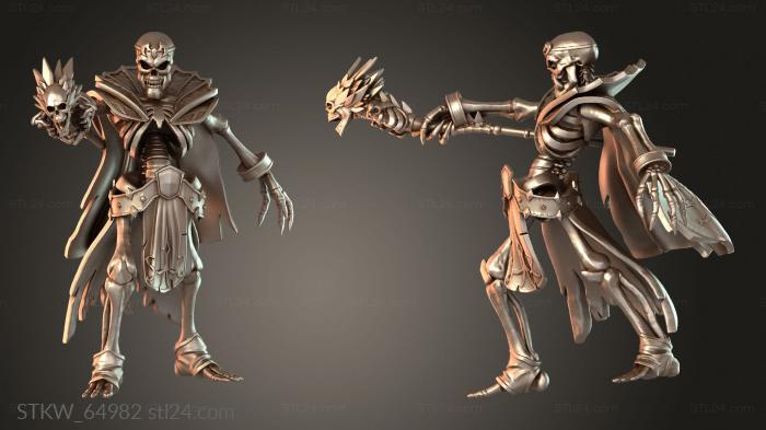 Skeleton Orc Warlock Staff