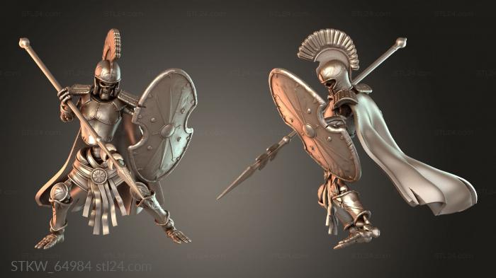 Skeleton Orc Warrior Spear Shield