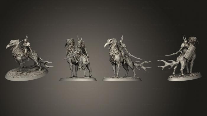 Military figurines (Frost Thralls on Death Griffins 02, STKW_6499) 3D models for cnc