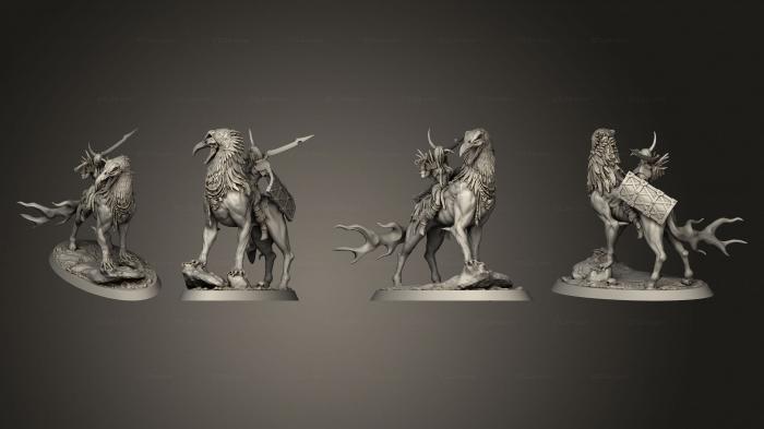Military figurines (Frost Thralls on Death Griffins, STKW_6501) 3D models for cnc