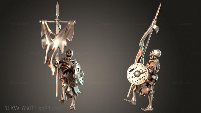 SKELETON WARRIOR BANNERMAN