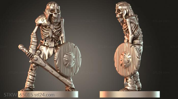 Skeleton Warrior on Stand