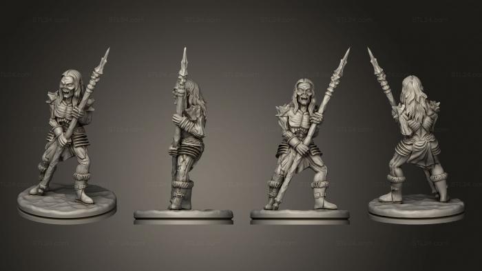 Military figurines (Frost Wight A Based, STKW_6502) 3D models for cnc