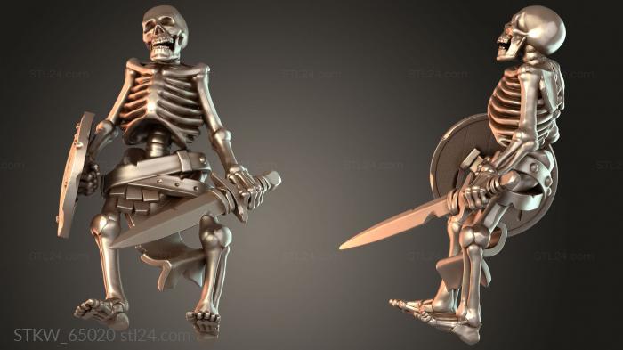 SKELETON WARRIOR SWORD Armored
