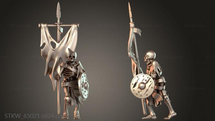 SKELETON WARRIOR SWORD BANNERMAN