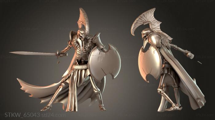 Military figurines (Skeletons Skeleton Nightborne, STKW_65043) 3D models for cnc