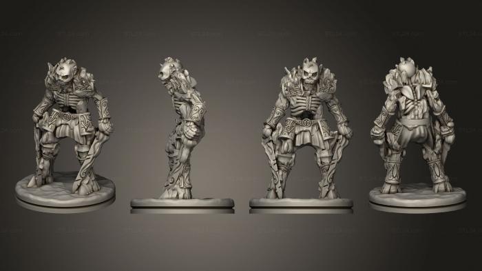 Military figurines (Frozen Skeleton A Based, STKW_6507) 3D models for cnc