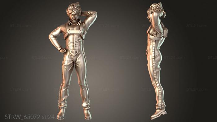 Military figurines (Skull Squadron DIXON, STKW_65072) 3D models for cnc