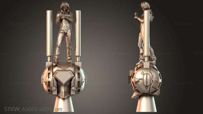 Military figurines (Skull Squadron Sterling Reckless, STKW_65076) 3D models for cnc