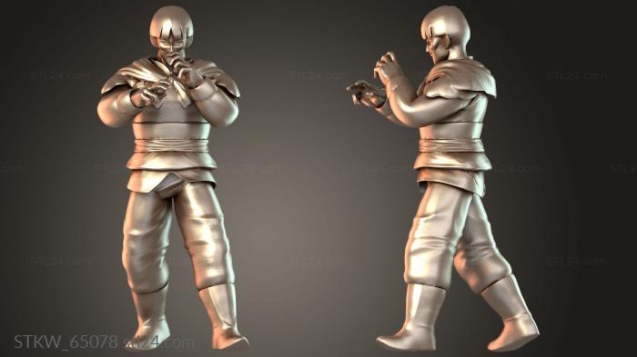 Military figurines (Sky Dragon and Captain Yellow, STKW_65078) 3D models for cnc