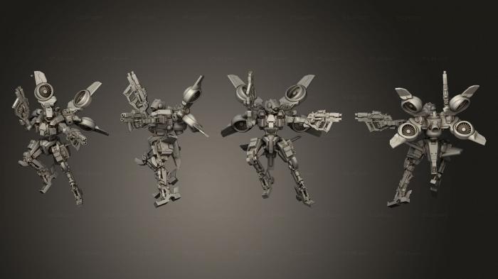 Military figurines (FUKIMASA BATTLE DROID RAVAGER UNIT LEG B, STKW_6508) 3D models for cnc