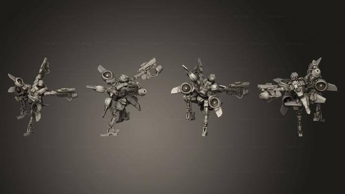 Military figurines (FUKIMASA BATTLE DROID RAVAGER UNIT LEG C, STKW_6509) 3D models for cnc