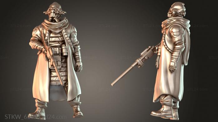 Military figurines (Sky Ravagers Zealous, STKW_65094) 3D models for cnc
