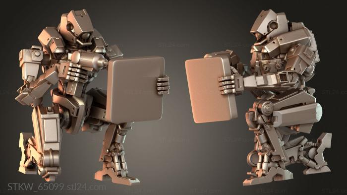 Military figurines (SLEPINIR DROID KNEELING BOLTE Ry, STKW_65099) 3D models for cnc
