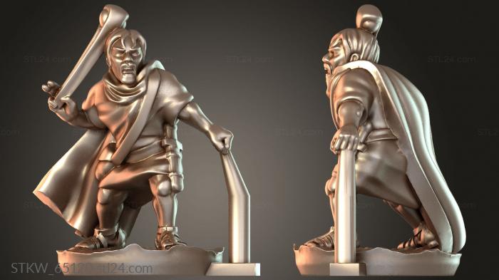 Military figurines (Slinger Hidden, STKW_65120) 3D models for cnc