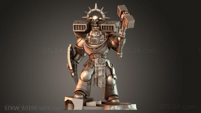 Military figurines (Smash Captain Jone the Alliance, STKW_65150) 3D models for cnc