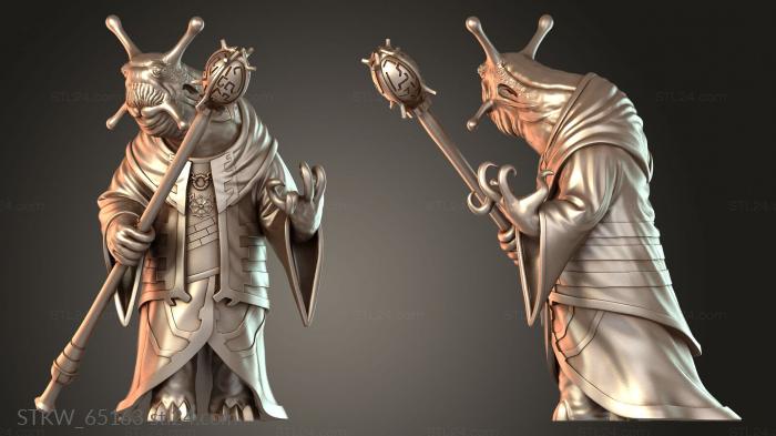 Military figurines (Snail Mage Walking, STKW_65163) 3D models for cnc