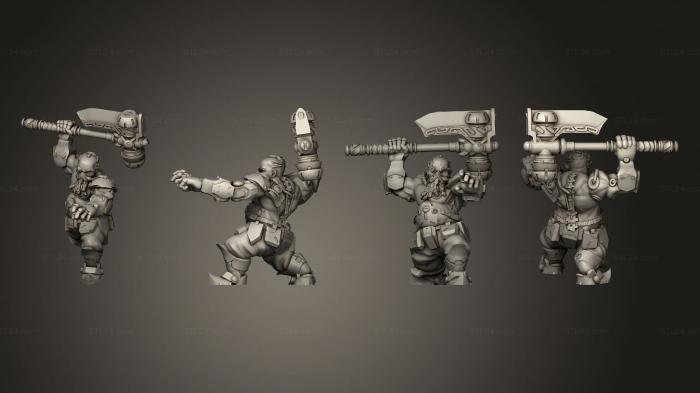 Military figurines (Furious Berserk 6, STKW_6519) 3D models for cnc