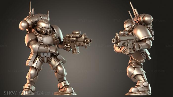Military figurines (Sneaky Boys Infiltrator, STKW_65193) 3D models for cnc