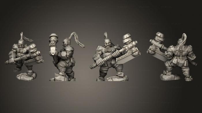 Military figurines (Furious Berserkers 1, STKW_6520) 3D models for cnc