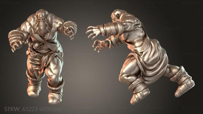 Military figurines (Snow Cyclops Attacking, STKW_65223) 3D models for cnc
