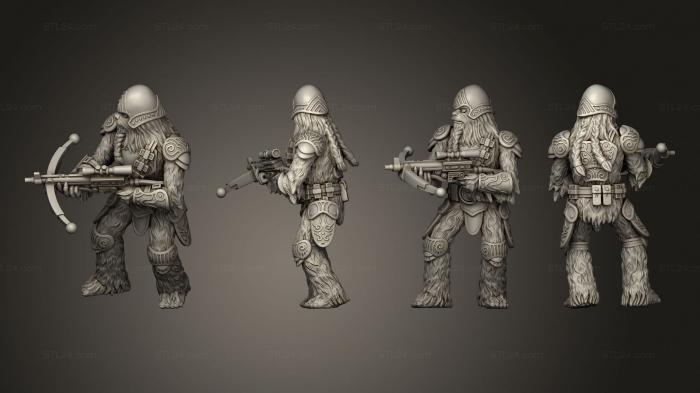 Military figurines (Furry Bowcaster, STKW_6525) 3D models for cnc